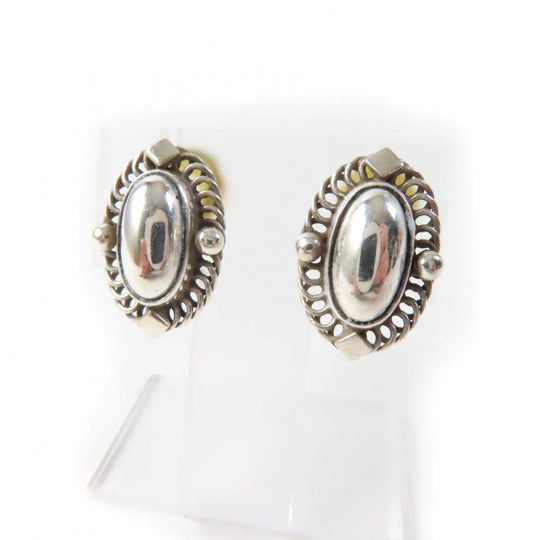 Georg Jensen Earring Main: SV925 Silver 2004 Ear Clip Women Used Authentic