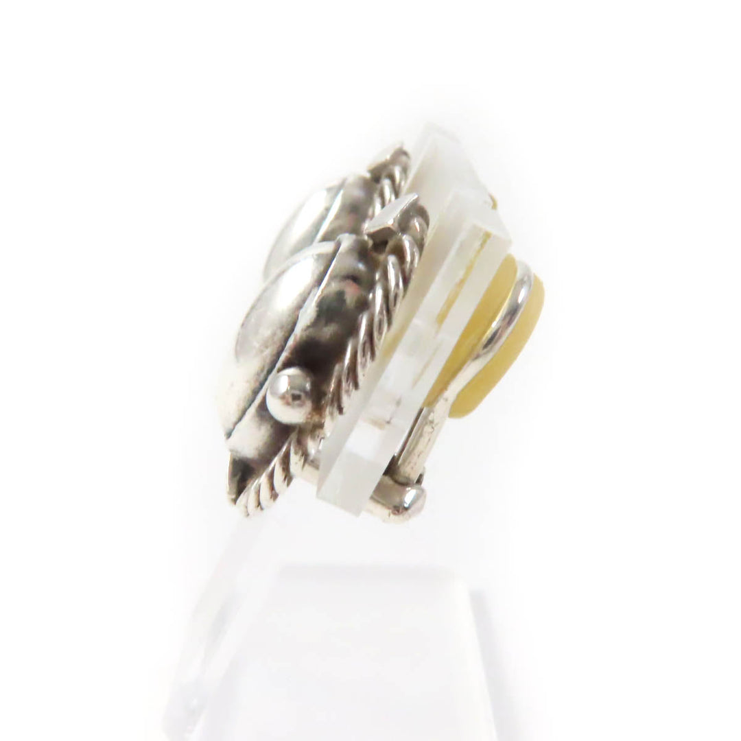 Georg Jensen Earring Main: SV925 Silver 2004 Ear Clip Women Used Authentic
