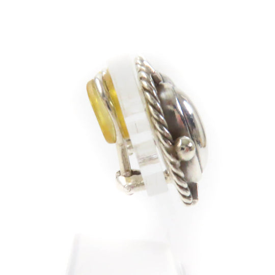 Georg Jensen Earring Main: SV925 Silver 2004 Ear Clip Women Used Authentic