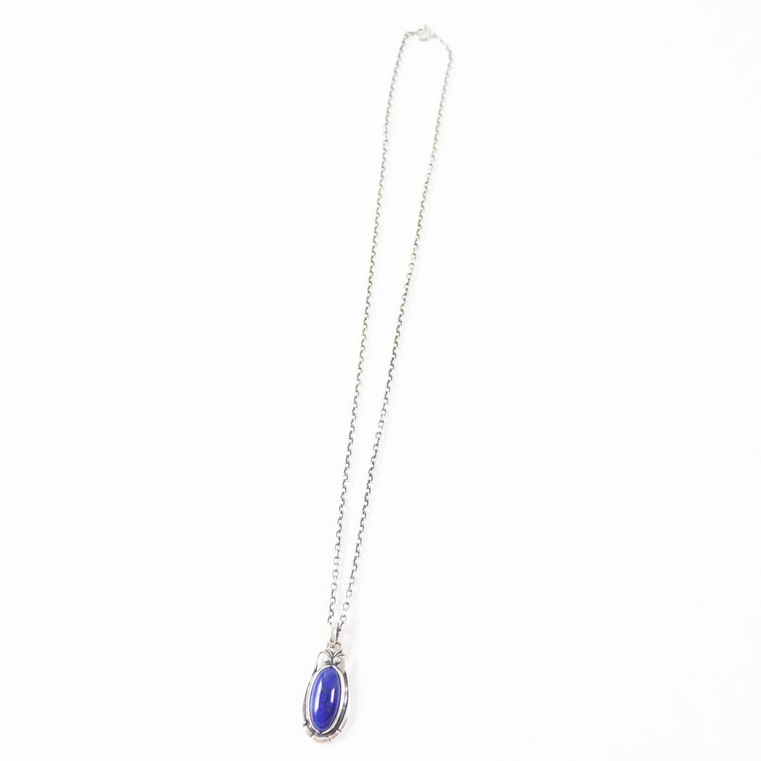 Georg Jensen Necklace Main: SV925, Part: Lapis lazuli Silver blue Women Used Authentic
