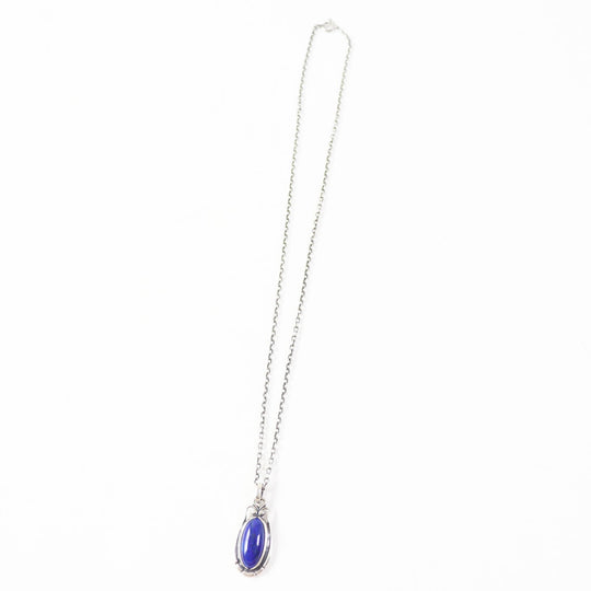 Georg Jensen Necklace Main: SV925, Part: Lapis lazuli Silver blue Women Used Authentic