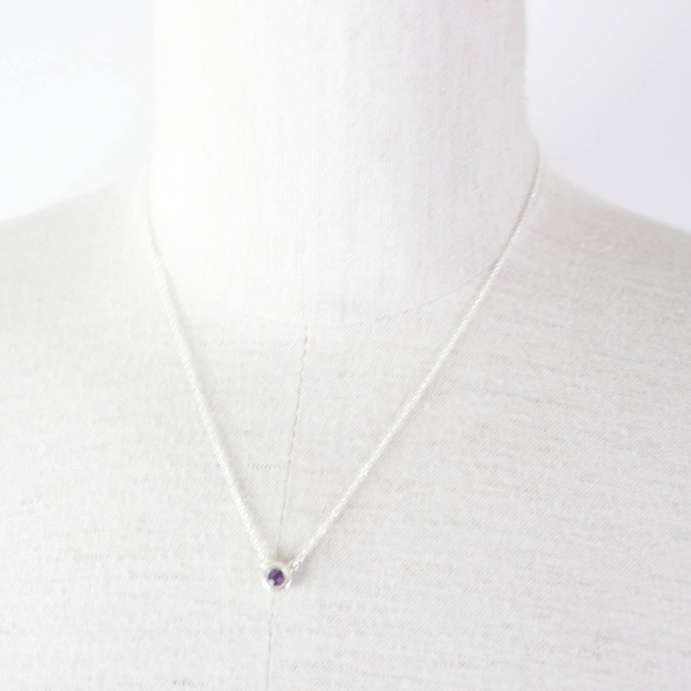 TIFFANY&Co. Necklace Main: AG925, Part: Amethyst Silver purple Color by the yard Women Used Authentic