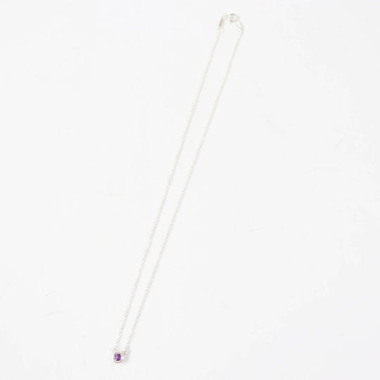TIFFANY&Co. Necklace Main: AG925, Part: Amethyst Silver purple Color by the yard Women Used Authentic