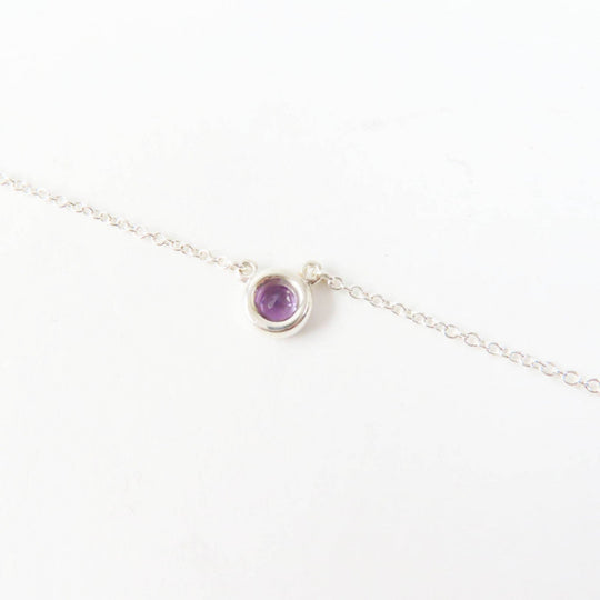 TIFFANY&Co. Necklace Main: AG925, Part: Amethyst Silver purple Color by the yard Women Used Authentic