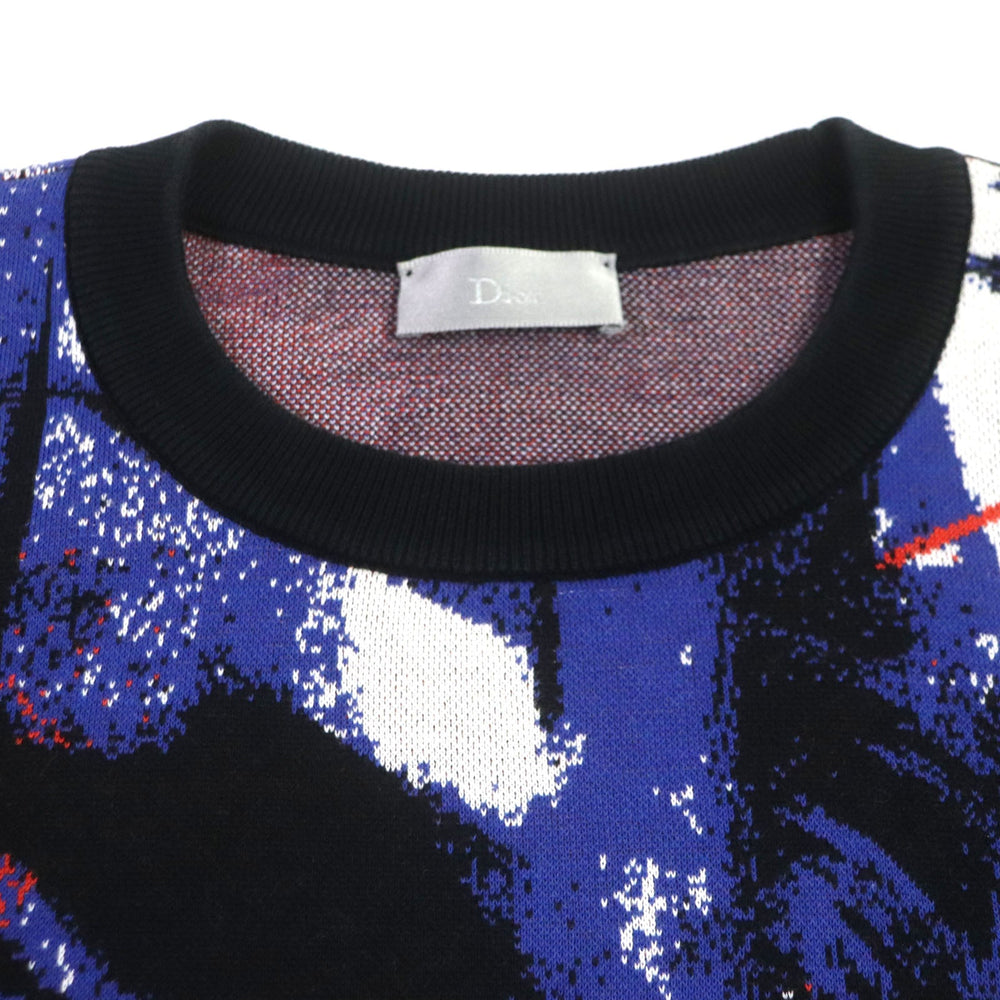 Dior HOMME knit 46M6252T890 Main: 100% cotton Multi mens XS Used Authentic