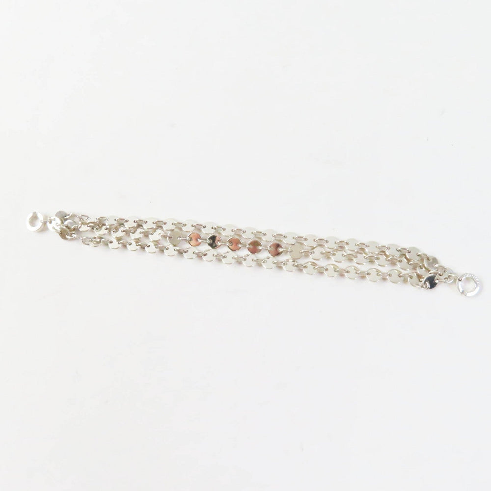 HERMES bracelet Main�FAG925 Silver Confetti Women Used Authentic