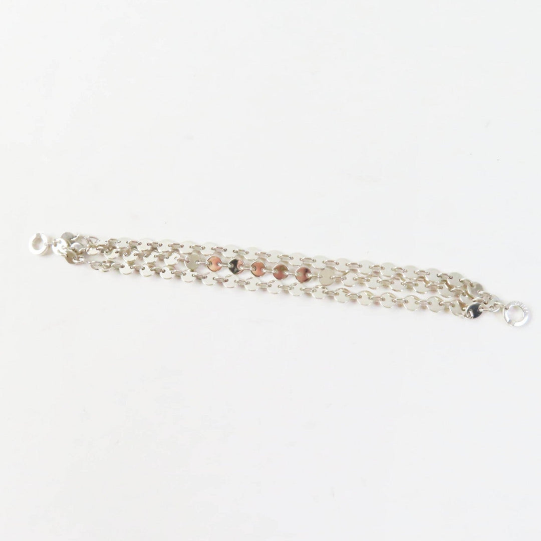 HERMES bracelet Main�FAG925 Silver Confetti Women Used Authentic