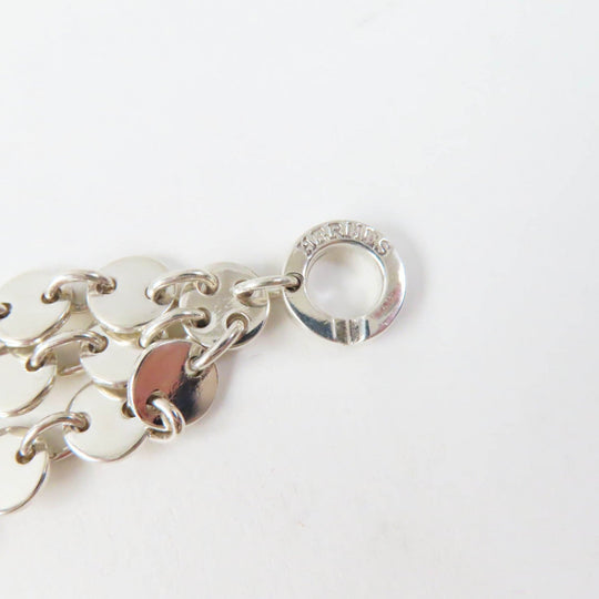 HERMES bracelet Main�FAG925 Silver Confetti Women Used Authentic