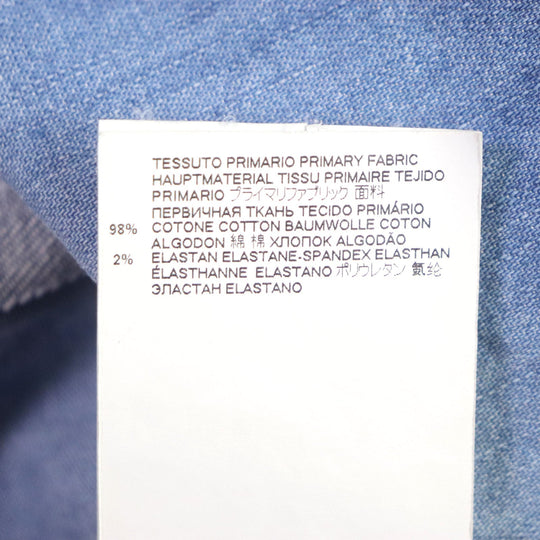 DSQUARED2 Long sleeve shirt S74DM0452 Main: 98% cotton, Main: 2% polyurethane Light blue mens 46 Used Authentic