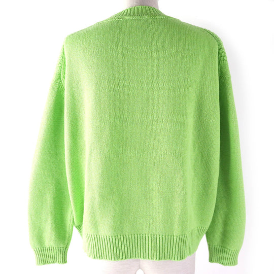 HERMES knit Main: 64% cashmere, Main: 36% cotton green Women 36 Used Authentic