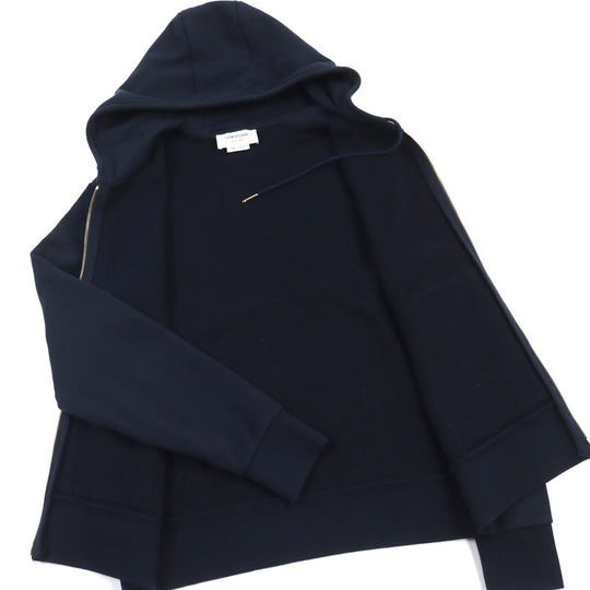 THOM BROWNE setup MJT249A-06910415/MJQ008A-06910415 Main: 100% cotton Navy 4-bar zip-up hoodie/sweatpants mens 2 Used Authentic