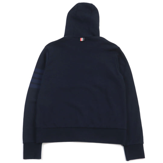 THOM BROWNE setup MJT249A-06910415/MJQ008A-06910415 Main: 100% cotton Navy 4-bar zip-up hoodie/sweatpants mens 2 Used Authentic
