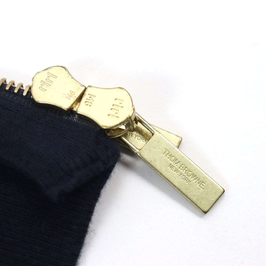 THOM BROWNE setup MJT249A-06910415/MJQ008A-06910415 Main: 100% cotton Navy 4-bar zip-up hoodie/sweatpants mens 2 Used Authentic