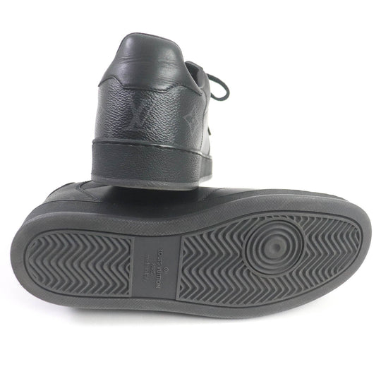 LOUIS VUITTON Low cut sneakers Main: Monogram Eclipse black Rivoli line mens 5 Used Authentic