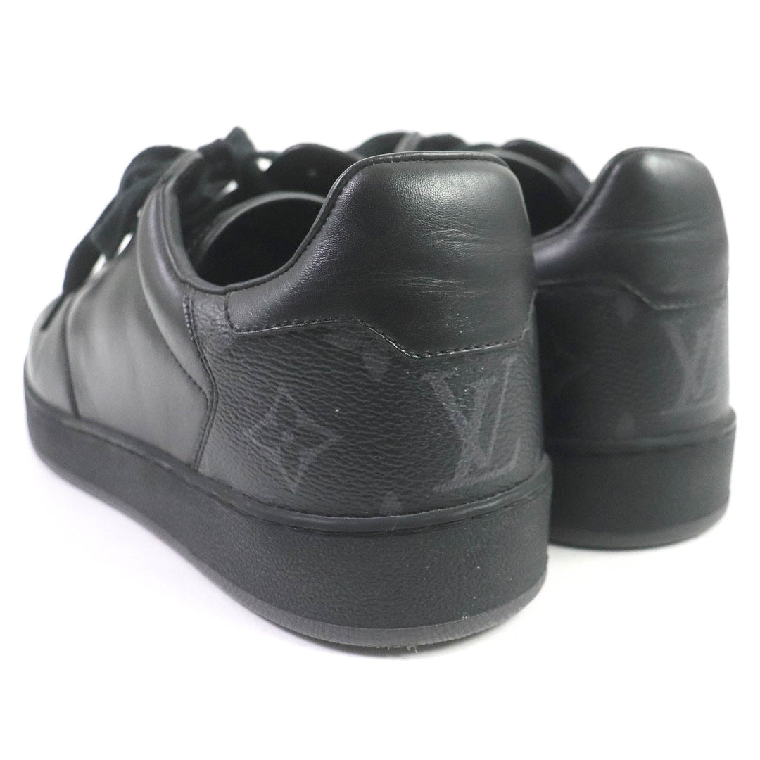 LOUIS VUITTON Low cut sneakers Main: Monogram Eclipse black Rivoli line mens 5 Used Authentic
