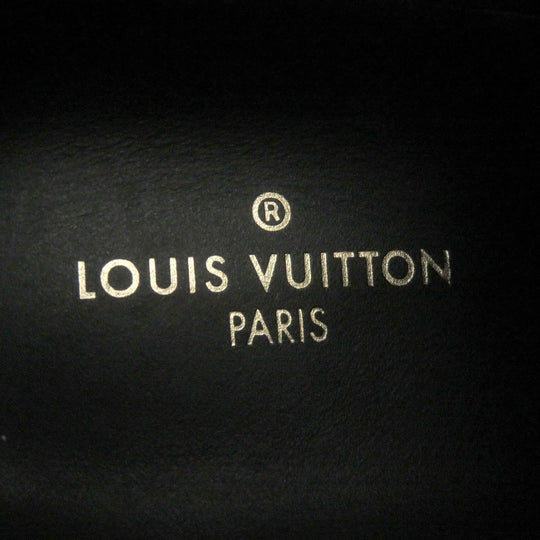 LOUIS VUITTON Low cut sneakers Main: Monogram Eclipse black Rivoli line mens 5 Used Authentic