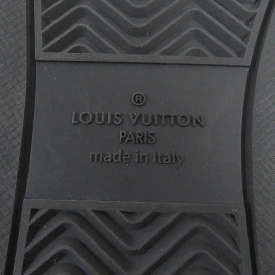 LOUIS VUITTON Low cut sneakers Main: Monogram Eclipse black Rivoli line mens 5 Used Authentic