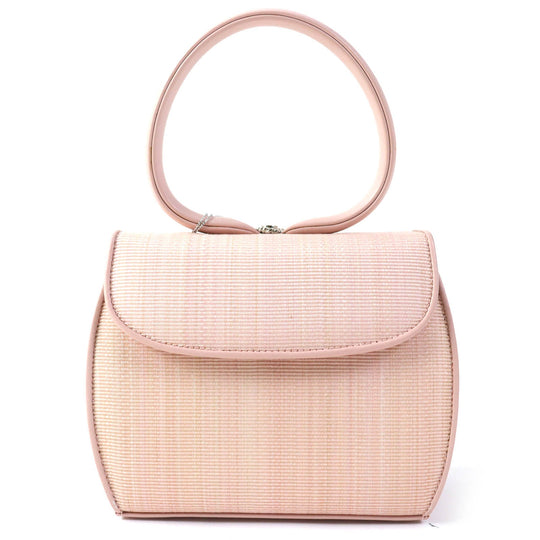 COMTESSE Handbag 7166 Main: Horsehair Part: Cowhide pink Princess Women Used Authentic