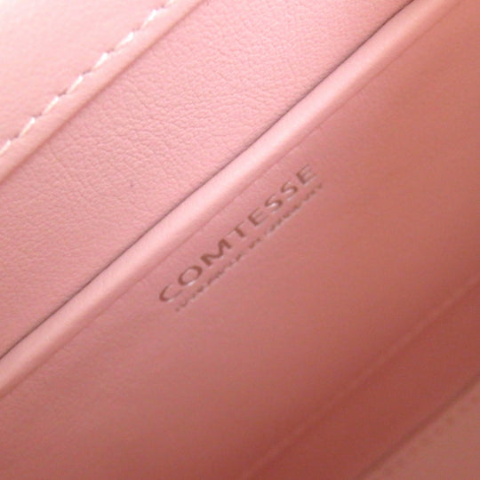 COMTESSE Handbag 7166 Main: Horsehair Part: Cowhide pink Princess Women Used Authentic
