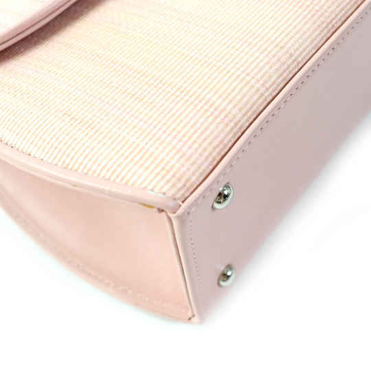 COMTESSE Handbag 7166 Main: Horsehair Part: Cowhide pink Princess Women Used Authentic
