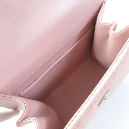COMTESSE Handbag 7166 Main: Horsehair Part: Cowhide pink Princess Women Used Authentic