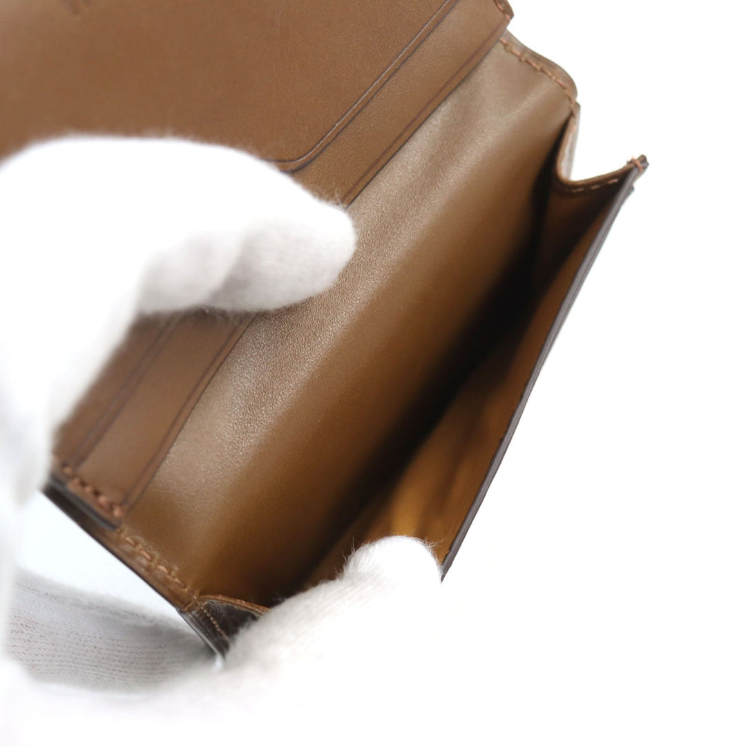 EDWARD GREEN Card Case Main: Leather Brown unisex(Unisex) Used Authentic