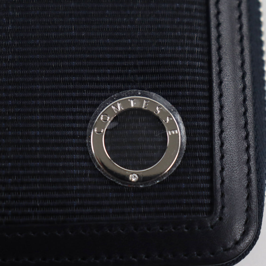 COMTESSE Notebook cover Main: Horsehair Part: Leather black mens Used Authentic