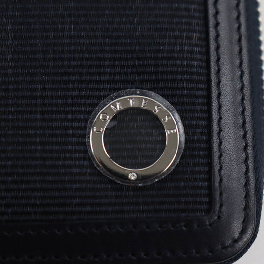 COMTESSE Notebook cover Main: Horsehair Part: Leather black mens Used Authentic