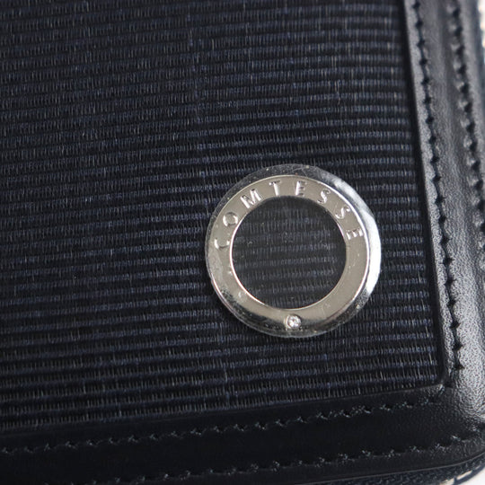 COMTESSE Notebook cover horsehair leather Navy mens(Unisex) Used Authentic