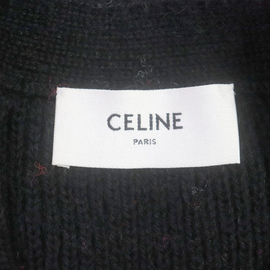CELINE cardigan 2AC915795 Main: 100% wool Black pink mens XS Used Authentic