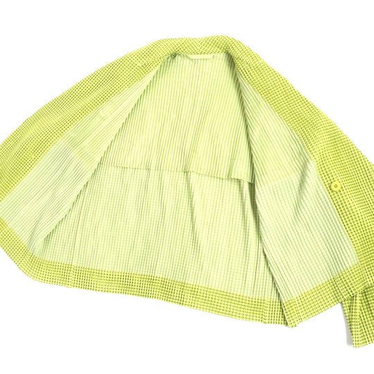 HOMME PLISSE ISSEY MIYAKE setup HP03JD240 HP03JF241 Outer: 100% polyester, Lining: 100% polyester yellow-green mens 1 Used Authentic