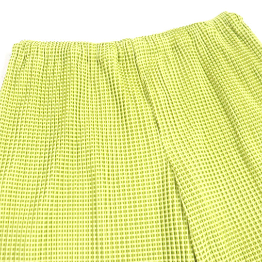 HOMME PLISSE ISSEY MIYAKE setup HP03JD240 HP03JF241 Outer: 100% polyester, Lining: 100% polyester yellow-green mens 1 Used Authentic