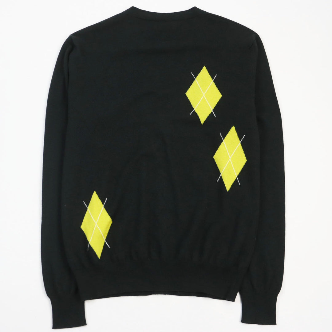 HERMES cardigan Main: 60% cashmere, Main: 40% cotton Dark green mens S Used Authentic