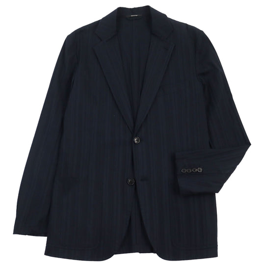 HERMES tailored jacket Main: 97% cotton, Main: 3% polyurethane black mens 46 Used Authentic