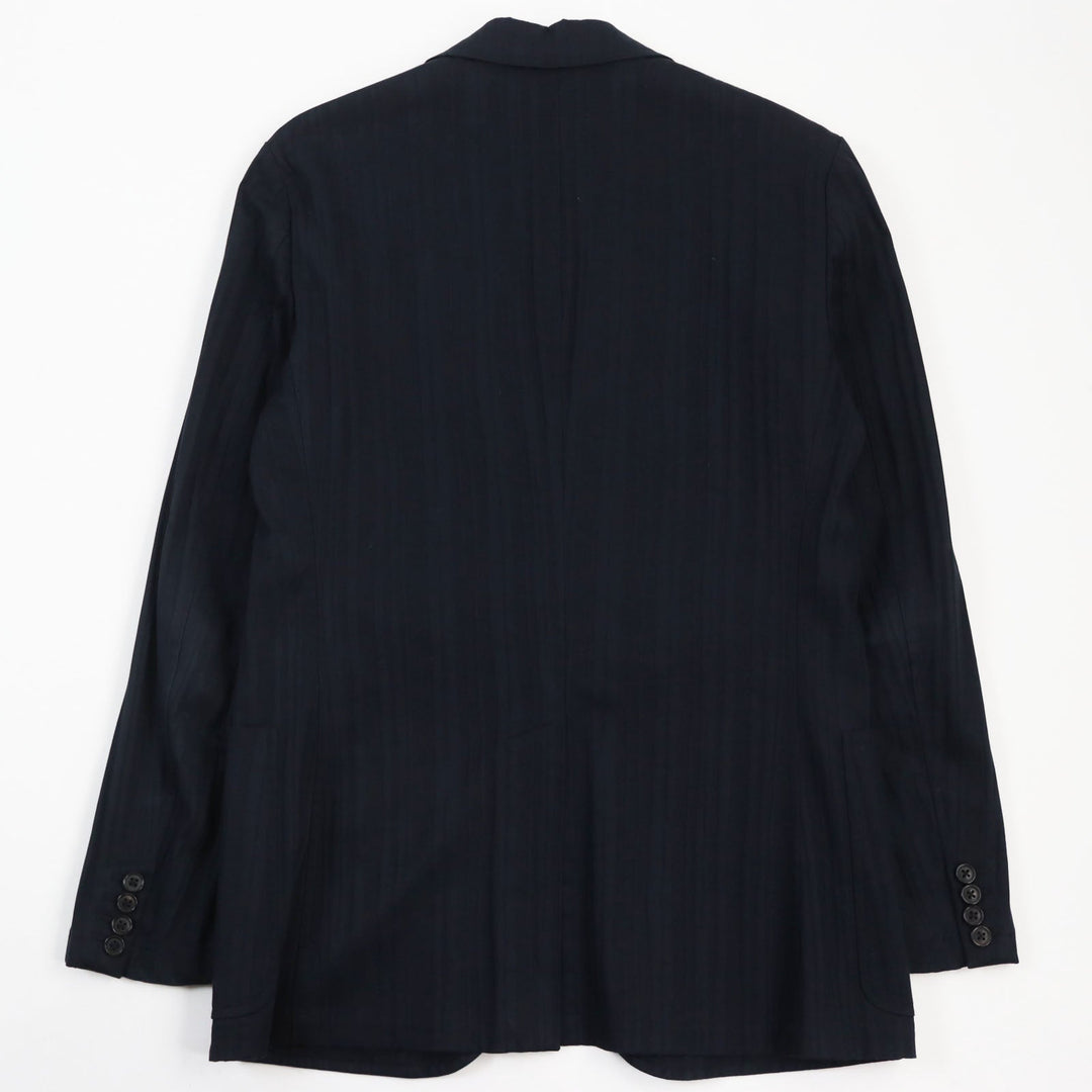 HERMES tailored jacket Main: 97% cotton, Main: 3% polyurethane black mens 46 Used Authentic