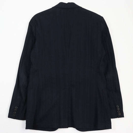 HERMES tailored jacket Main: 97% cotton, Main: 3% polyurethane black mens 46 Used Authentic