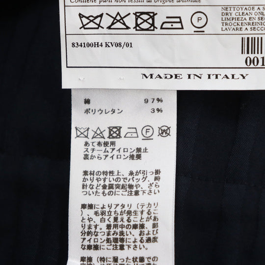 HERMES tailored jacket Main: 97% cotton, Main: 3% polyurethane black mens 46 Used Authentic