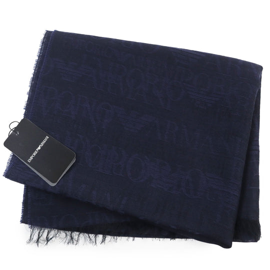 EMPORIO ARMANI Stall Main: 65% wool, Main: 35% rayon Dark navy mens Used Authentic