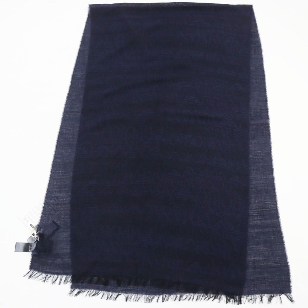 EMPORIO ARMANI Stall Main: 65% wool, Main: 35% rayon Dark navy mens Used Authentic