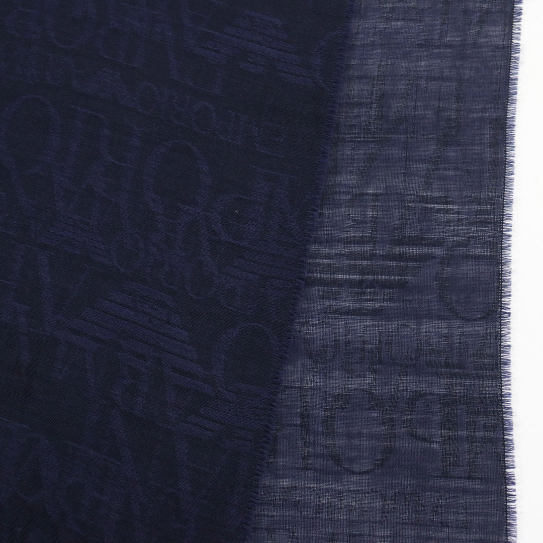 EMPORIO ARMANI Stall Main: 65% wool, Main: 35% rayon Dark navy mens Used Authentic