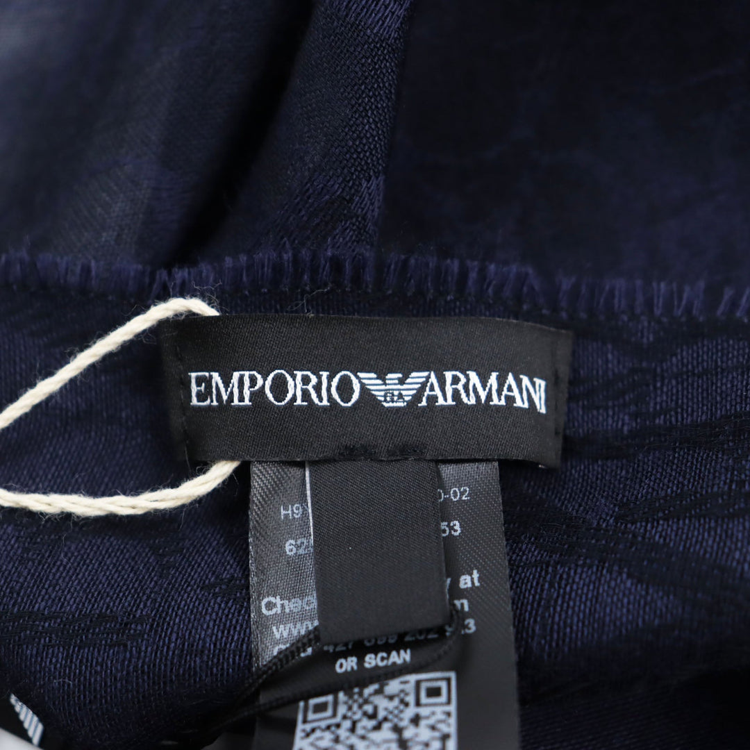 EMPORIO ARMANI Stall Main: 65% wool, Main: 35% rayon Dark navy mens Used Authentic