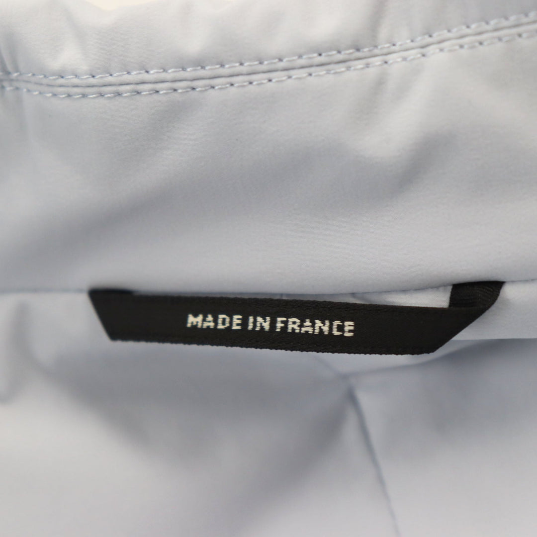 HERMES coat Main: 80% nylon, Main: 20% polyurethane, Part: Lamb leather Light blue Liverpool mens 54 Used Authentic
