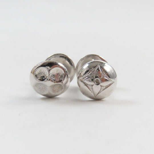 LOUIS VUITTON cuffs M30976 Main�FSV925 Silver Boutong de Manchette mens Used Authentic