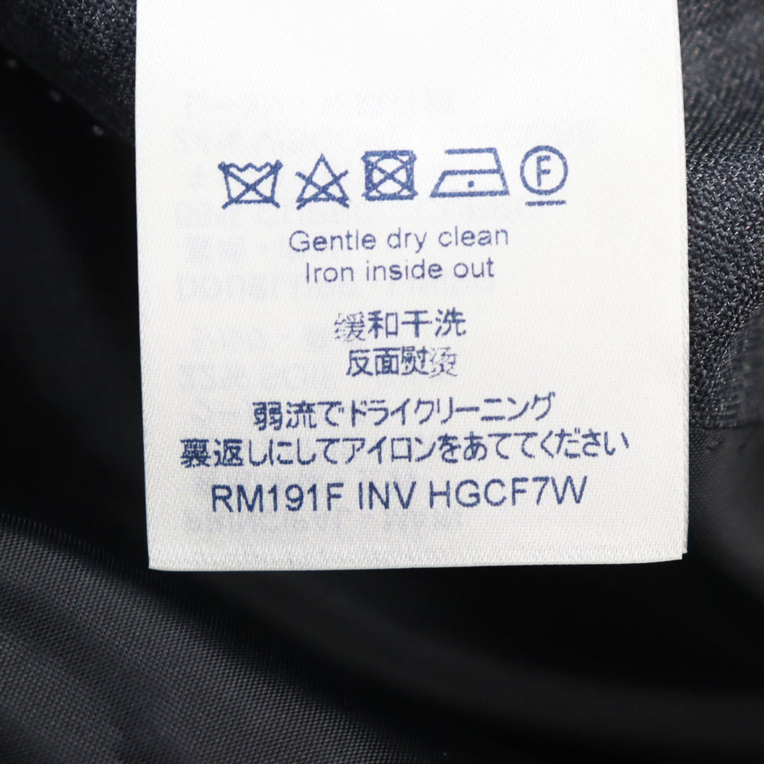 LOUIS VUITTON suit HGCF7W Outer: 78% wool, Outer: 22% silk, Lining: 58% cupra, Lining: 24% rayon, Lining: 18% polyester gray mens 50 Used Authentic