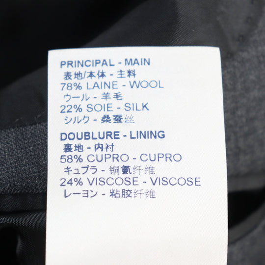 LOUIS VUITTON suit HGCF7W Outer: 78% wool, Outer: 22% silk, Lining: 58% cupra, Lining: 24% rayon, Lining: 18% polyester gray mens 50 Used Authentic