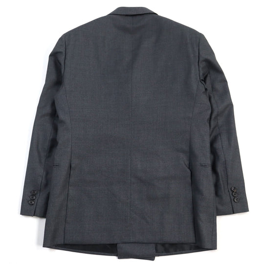 LOUIS VUITTON suit HGCF7W Outer: 78% wool, Outer: 22% silk, Lining: 58% cupra, Lining: 24% rayon, Lining: 18% polyester gray mens 50 Used Authentic