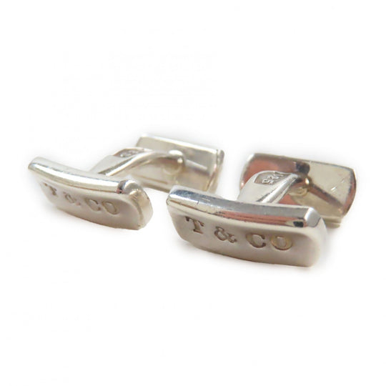TIFFANY&Co. cuffs Main: SV925 Silver 1837 mens Used Authentic