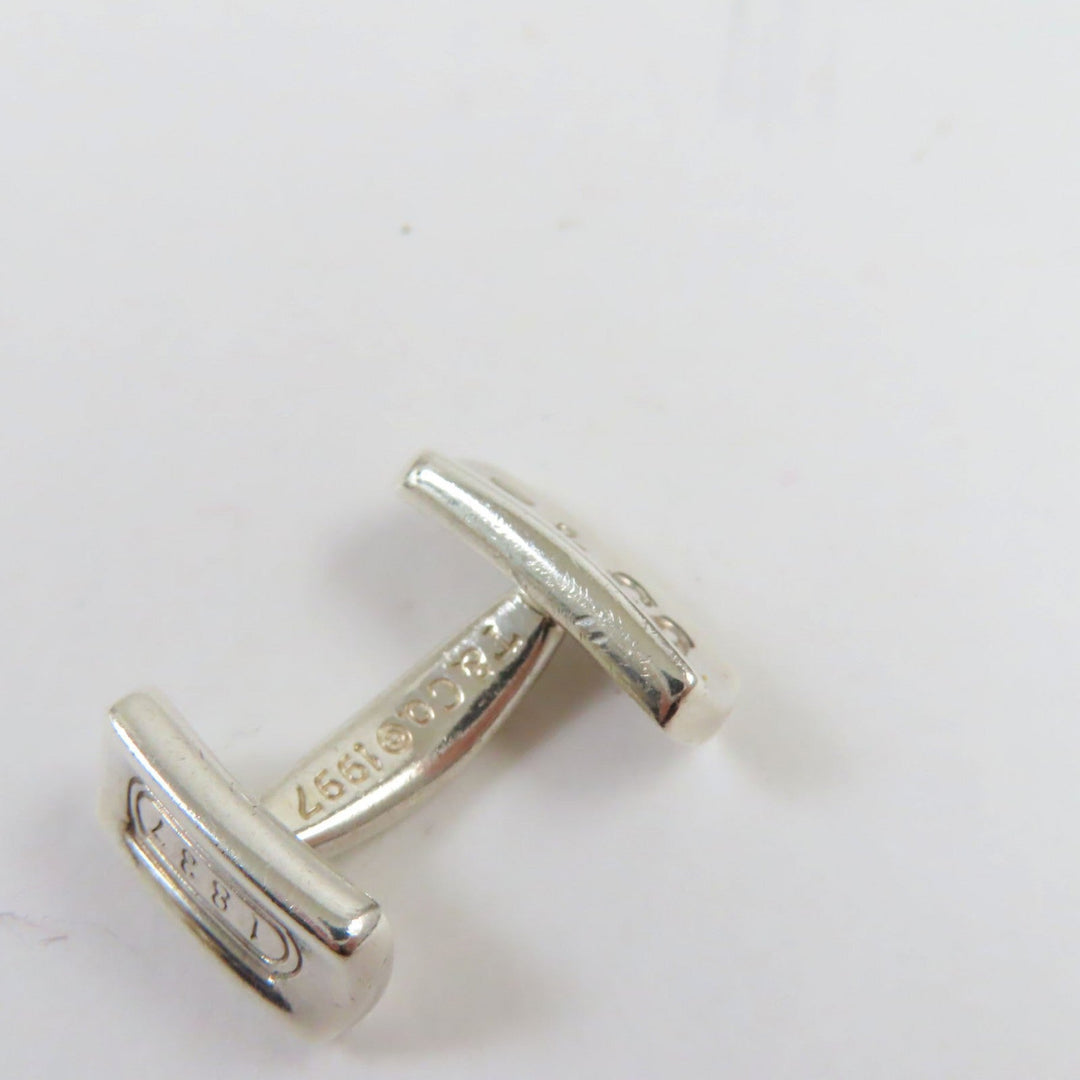 TIFFANY&Co. cuffs Main: SV925 Silver 1837 mens Used Authentic