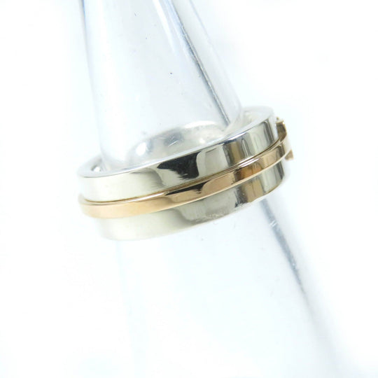 TIFFANY&Co. Ring Main: AG925, Part: AU750 Silver gold T TWO narrow Women Used Authentic
