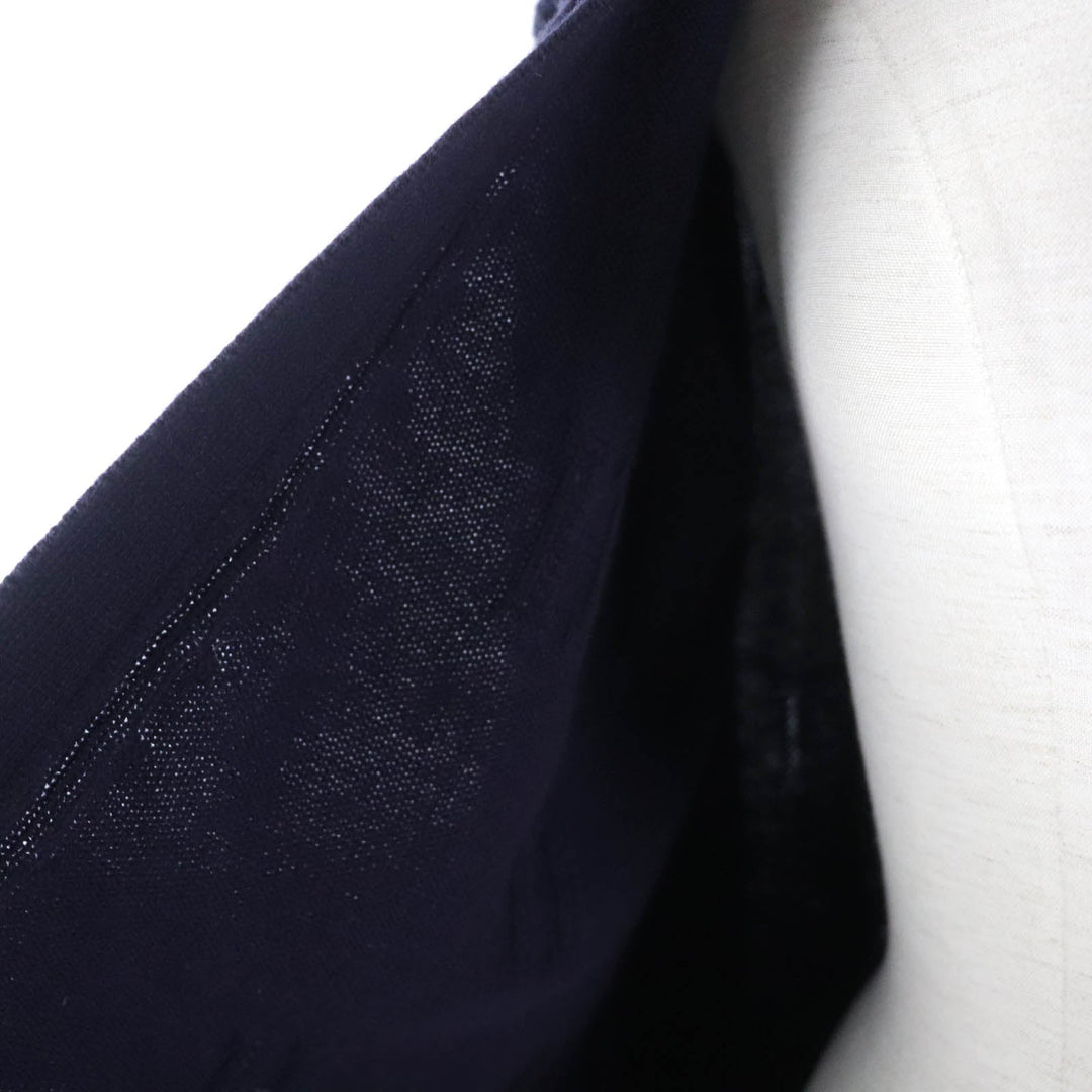 HERMES cardigan Main: 100% wool Navy Women 34 Used Authentic